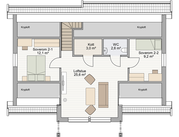 SOLHEIM bolig 111 - loft