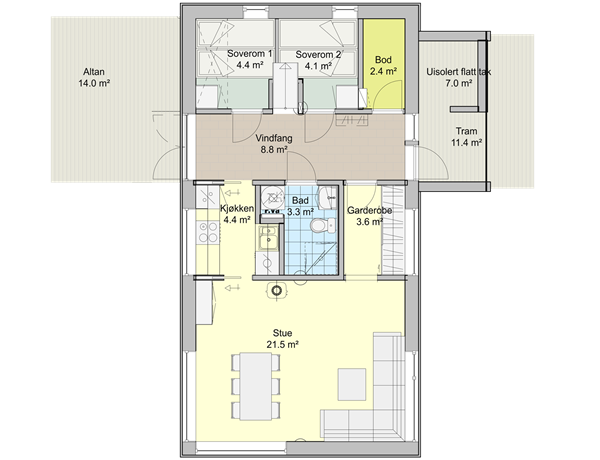 Lillebror 1 hovedplan